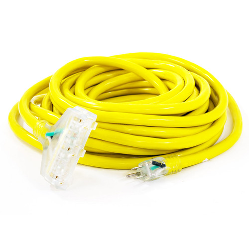 DuroMax XPC12050C 50ft 12ga Triple Tap Extension Power Cord