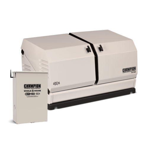 Champion 100836 14kW aXis Generator with 150A SE Transfer Switch